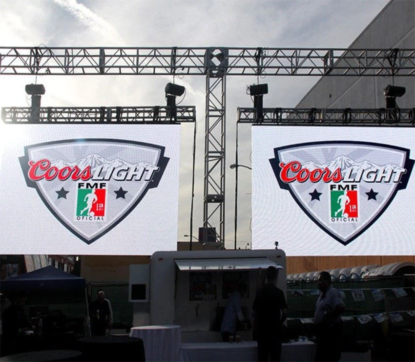 hanging led video wall display